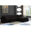 Canapé modulaire en velours et chaise longue avec repose-pieds de 119 po-1104115553