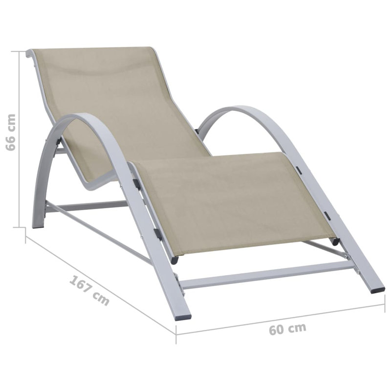 Abdullaahi 167cm Long Single Chaise, Cream