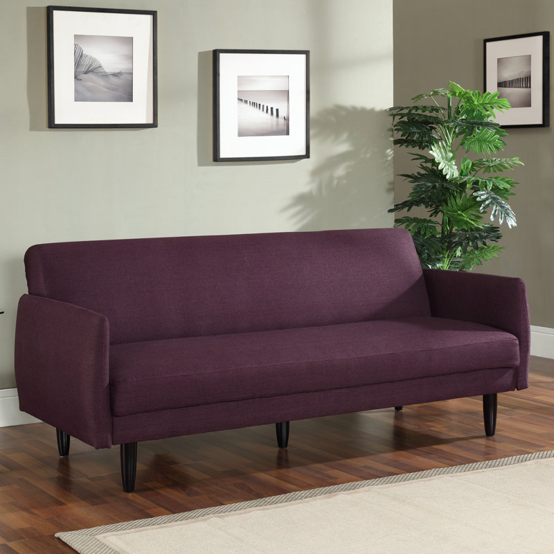 79.1 " Faux Leather Sofa, Merlot
