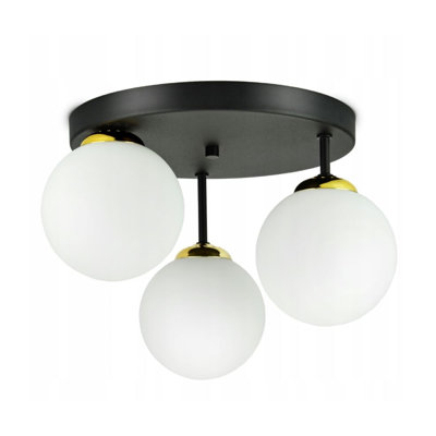 Glass Semi Flush Mount