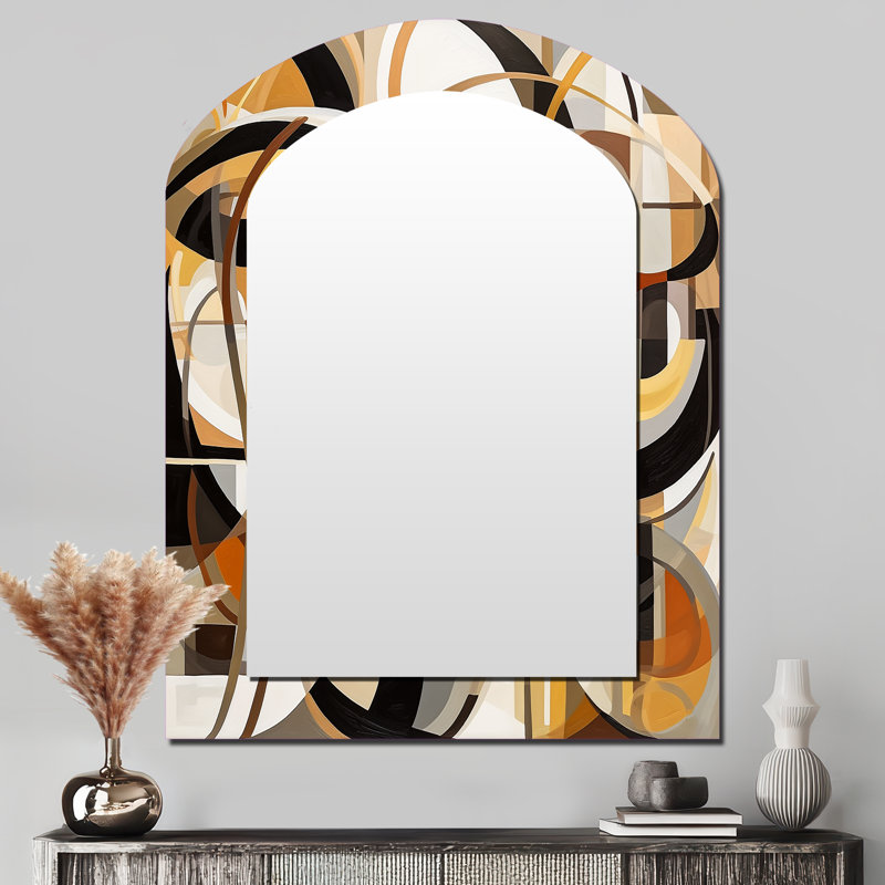 Miroir mural Mid-Century, 43 po x 33 po