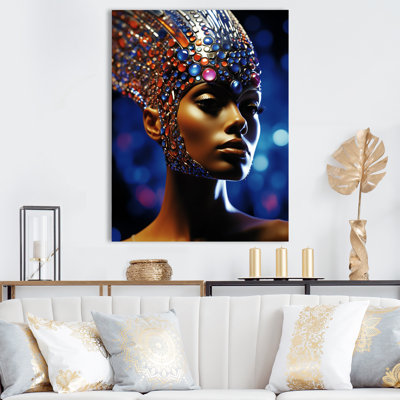 " Futuristic Glam Portrait Of Gorgeous Woman I "
