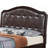 Transitional Cappuccino Queen Bed