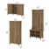 Pernell Hall Tree 46.2'' Wide with Bench and Shoe Storage