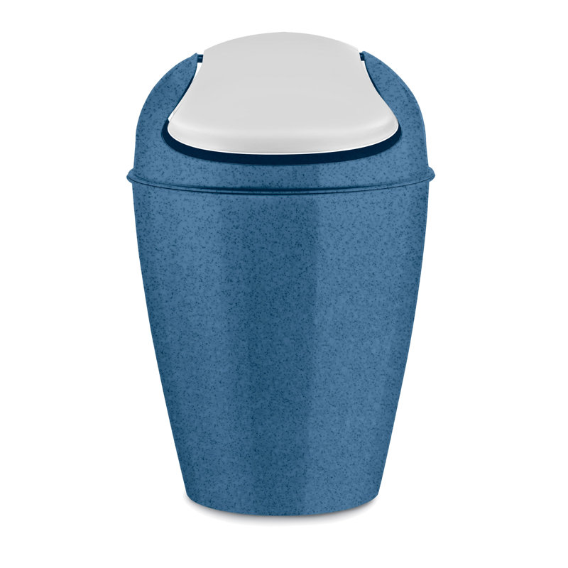 Del 5 Litre Swing Top Rubbish Bin, Blue, 5 L