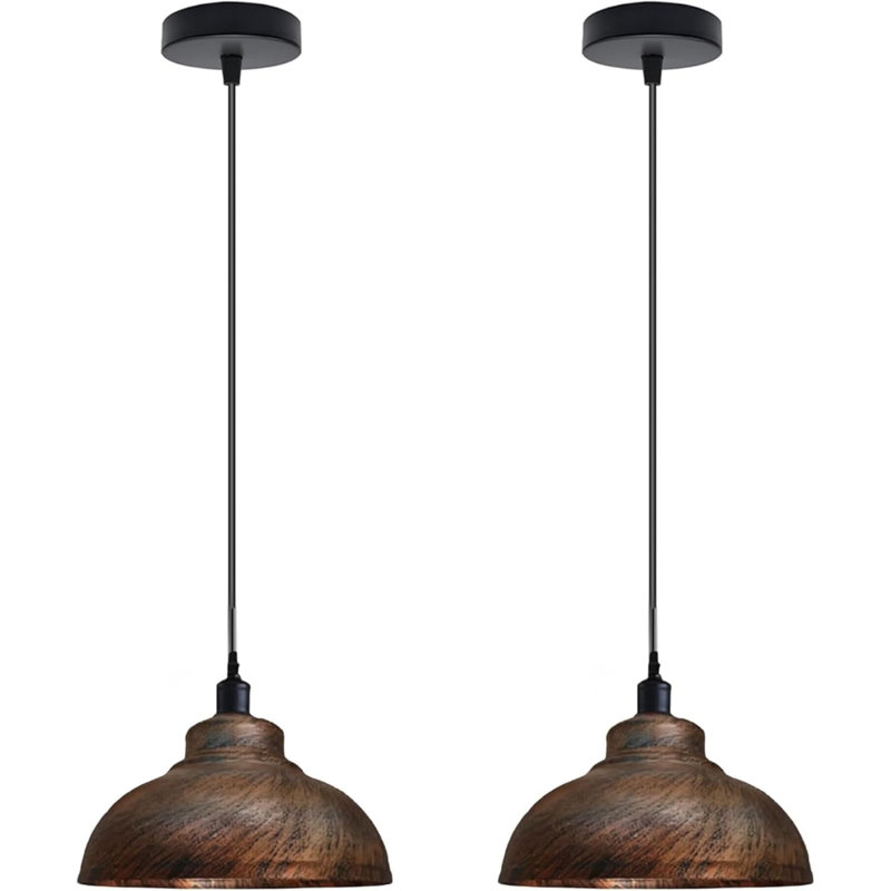 Ensemble de 2 luminaires suspendus Modern Modern, Copper
