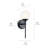Tomasita Steel Armed Sconce-687803242