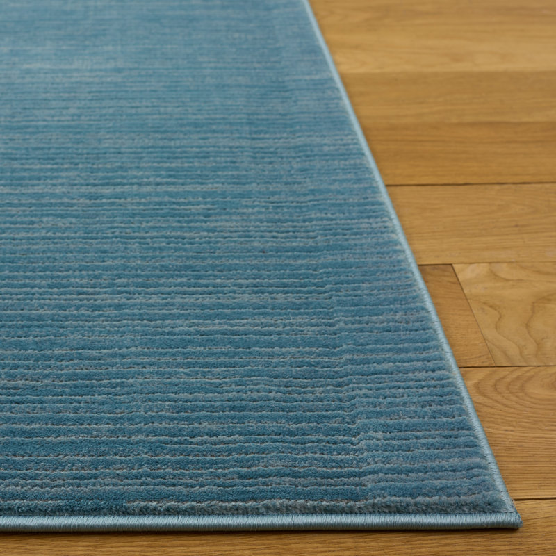 Mcevoy Aqua Area Rug, Rectangle 11' x 15'