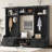 4-in-1 Detachable Hall Tree with Storage and 7 Hooks, Multi-Functional Entryway Organizer for Coats, Shoes, and More