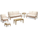 Sack Outdoor 5 - Piece Teak Conversation Set