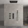 Thermostatic Complete Rainfall Shower System with Rough in-Valve and Body Spray