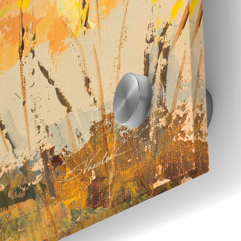 «Seaside 1» par Silvia Vassileva, art mural en verre acrylique, H 24 po x l 24 po x P 0,2 po