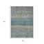 Tapis bleu sarcelle intérieur / extérieur 3 'x 5'