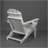 HDPE Folding Adirondack Chair With Dual Cup Holder Composite Adirondack Chair With Wood Texture-1789004970