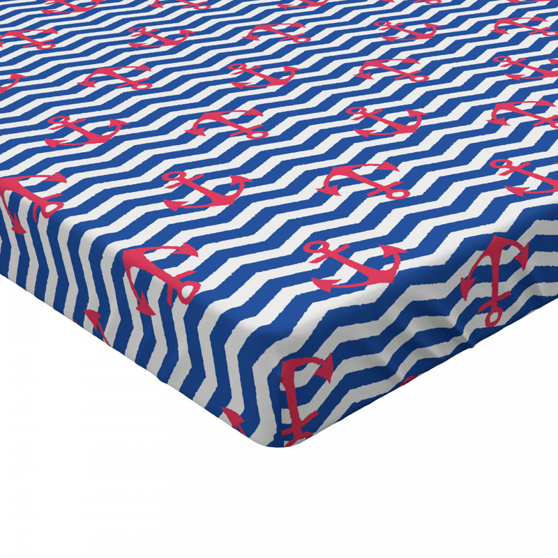 Microfiber Chevron Fitted Sheet, Full Fitted Sheet