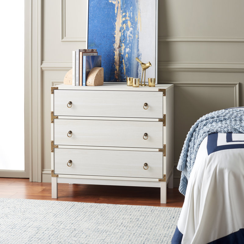 Gerome Accent Chest, Bleached White