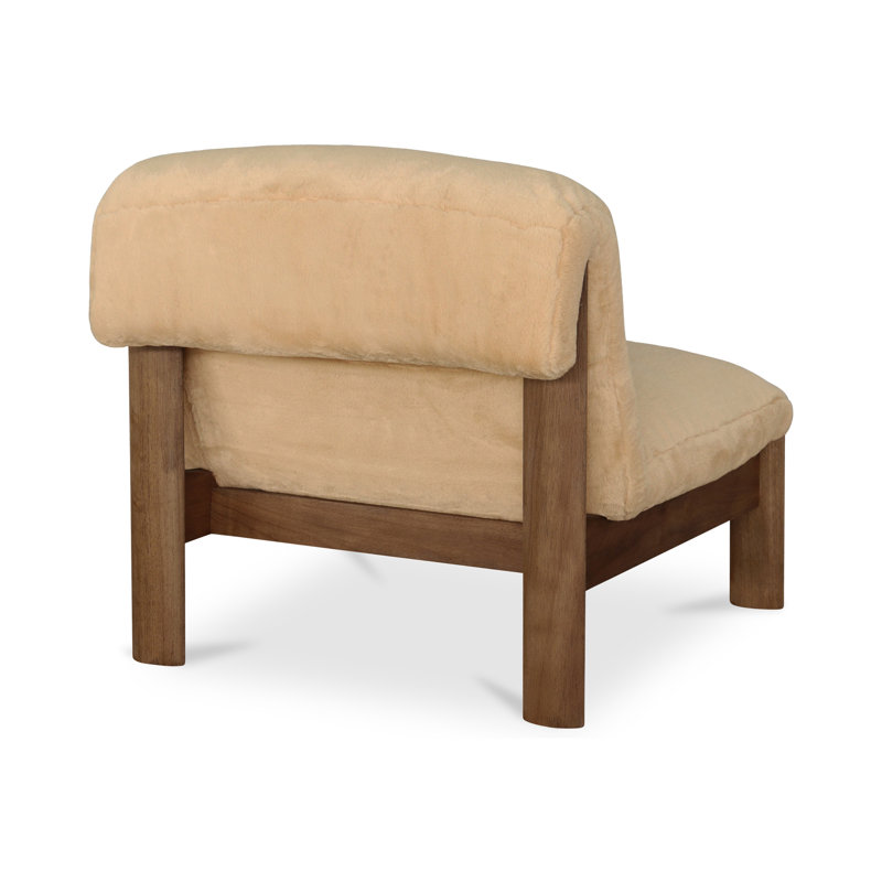 Pierce Accent Slipper Chair, Brown