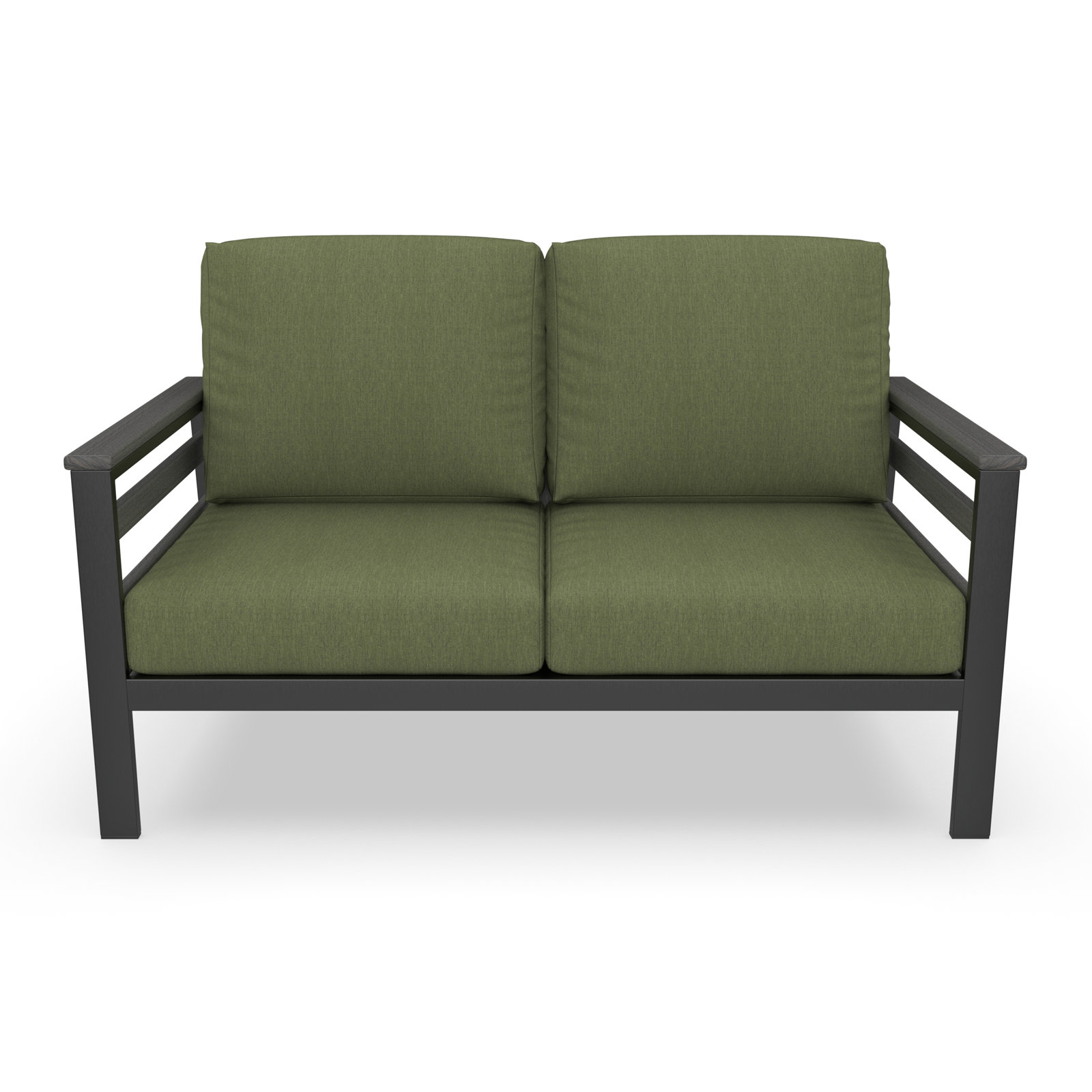 Townsend 55" Sunbrella® Patio Loveseat, Sunbrella Canvas Fern, Gray