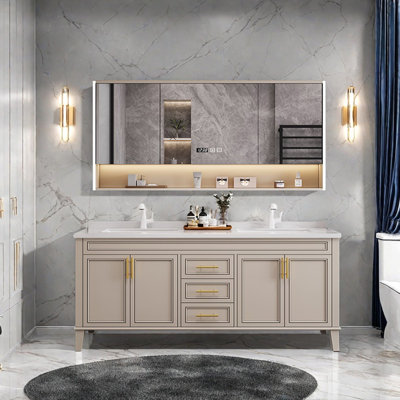 Armoire de salle de bain simple et moderne de style français