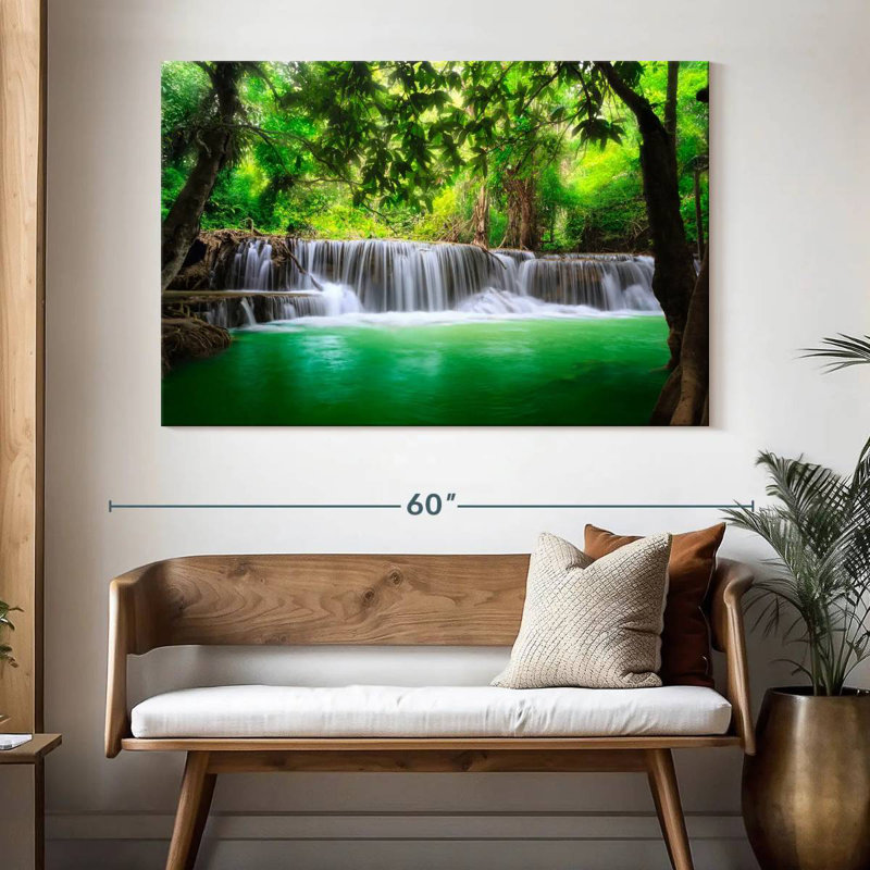 Alvord Huay Mae Khamin Waterfall, 34" H x 51" W