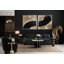Vases décoratifs modernes en métal et laiton - Décoration d'appoint pour la maison, le bureau, la chambre à coucher ou le salon - Finition contemporaine élégante - Ensemble de 2 - 14 ", 9" brun et noir