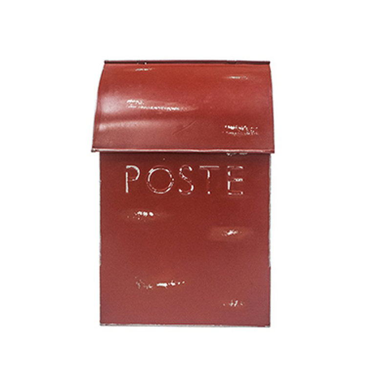 Boîte aux lettres murale pointue poste Milano, Rouge rustique