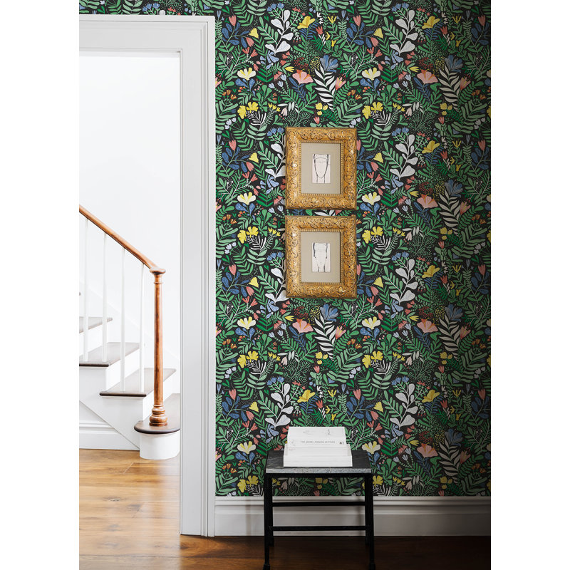 Rouleau de papier peint L 33 pi x l 20,9 po Kathryn, Jaune/vert