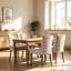 Ensemble de 4 chaises d'appoint rembourrées en lin-1170581338-1198734827-1198734837