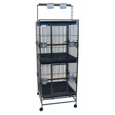 Cage à oiseaux double play top