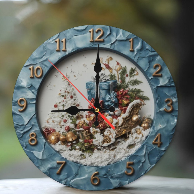 Christmas-Clock-Face-Scene