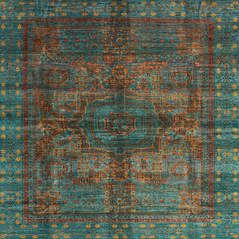 Varnamtown Oriental Indoor Rug, Square 8'
