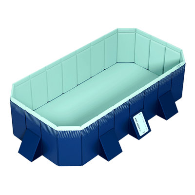 Foldable Swimming Pool,Collapsible Inflatable-Free Large Pool,Kids Swimming Pool