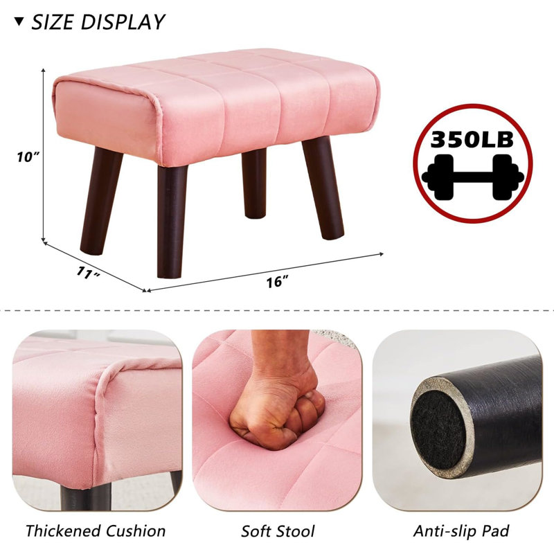 Tabouret de coiffeuse, Rose