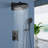 Topcraft 12-Inch Wall-Mounted Rain Shower System With Handheld Showerhead