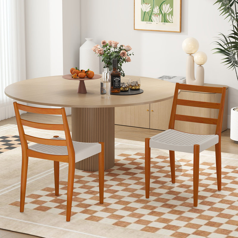 47cm H Nylon Upholstered Side Chair, Beige