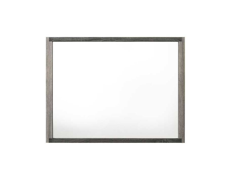 Miroir mural transitionnel gris (45 po x 35 po) | Idée de cadeau
