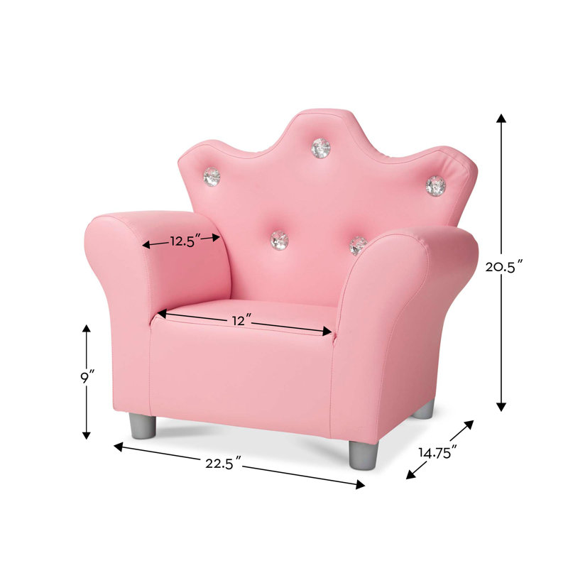 Kids 23.25'' Club Chair Chair and Ottoman