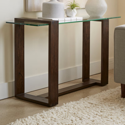 Khan 48'' Glass Top Console Table