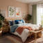 Ensemble de 4 coussins décoratifs en velours, couleurs contrastantes-114187989-114187996