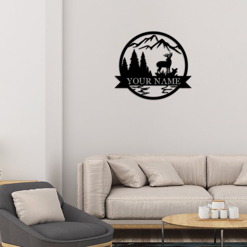 Enseigne monogramme personnalisée
