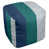 Bleu marine / vert / argent