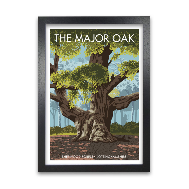 Sherwood by Stephen Millership - Single Picture Frame Print, Black, 29.7 cm H x 21 cm W x 5 cm D