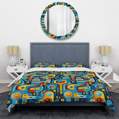 Ensemble de housse de couette orange Nomadic