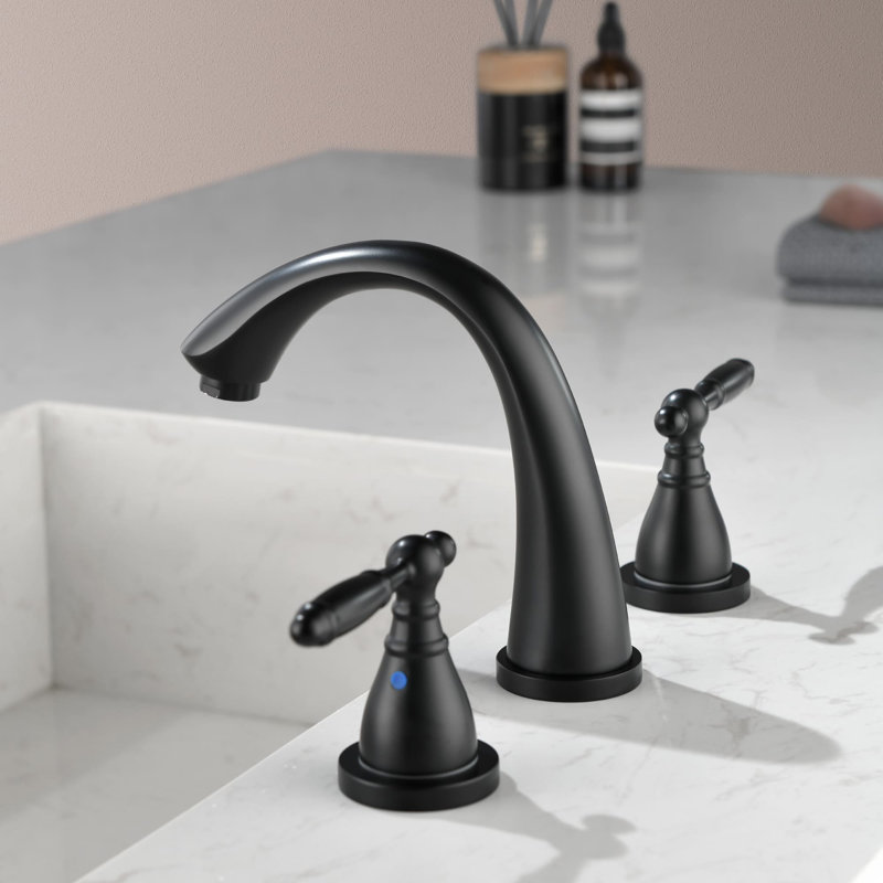 2-handle Bathroom Faucet, Matte Black
