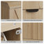 Armoire à chaussures étroite 31,5 pouces avec rangement rabattable et panneau cannelé