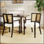 Ensemble de 2 chaises de salle à manger avec dossier en rotin et structure en bois massif pour une assise confortable et durable-1657818134-1657818132