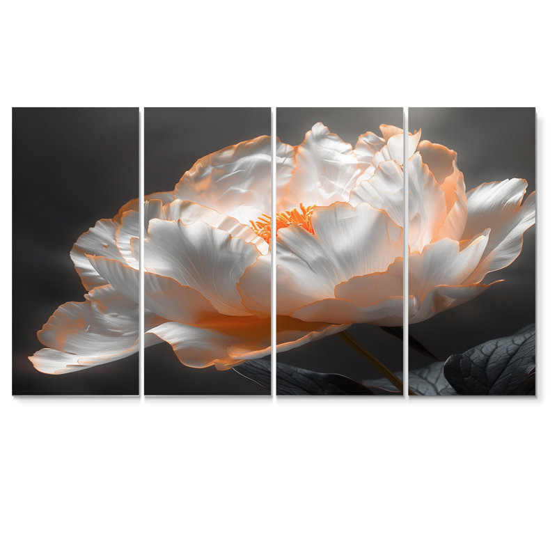 Sandberg - pivoines, ensemble d'art mural, H 28 po x l 48 po