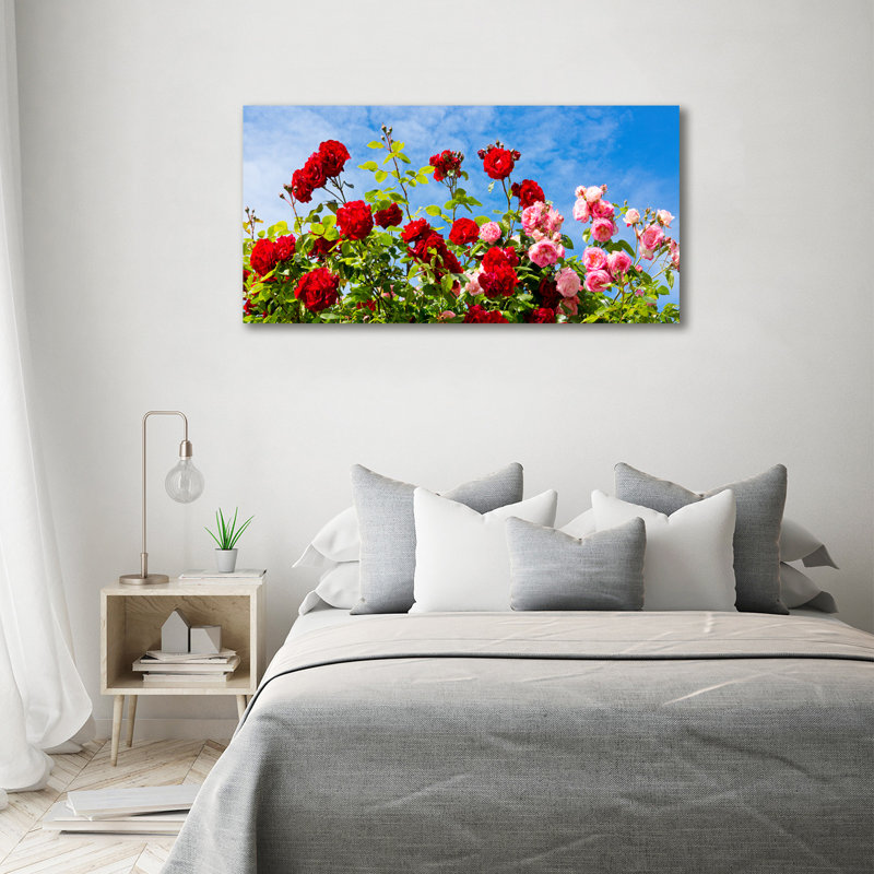 Wild Roses - Wrapped Canvas Print