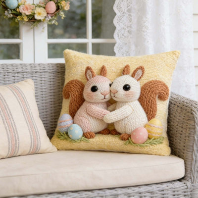 Housses de coussin exquises imprimées Housses de coussin de Pâques Housses de coussin décoratives