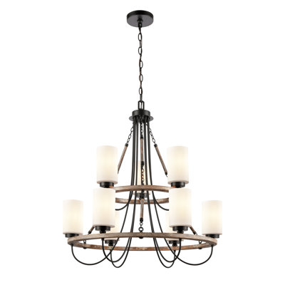 Lustre empire 9 lumières de style bougie Paladin